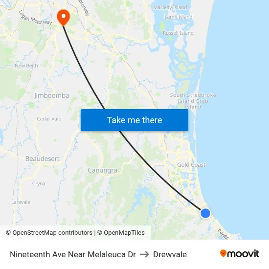 Nineteenth Ave Near Melaleuca Dr to Drewvale map