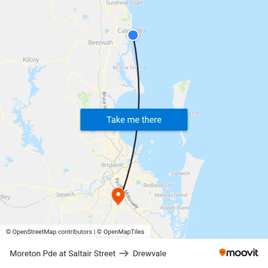 Moreton Pde at Saltair Street to Drewvale map