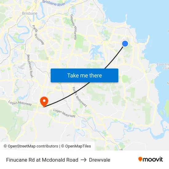 Finucane Rd at Mcdonald Road to Drewvale map