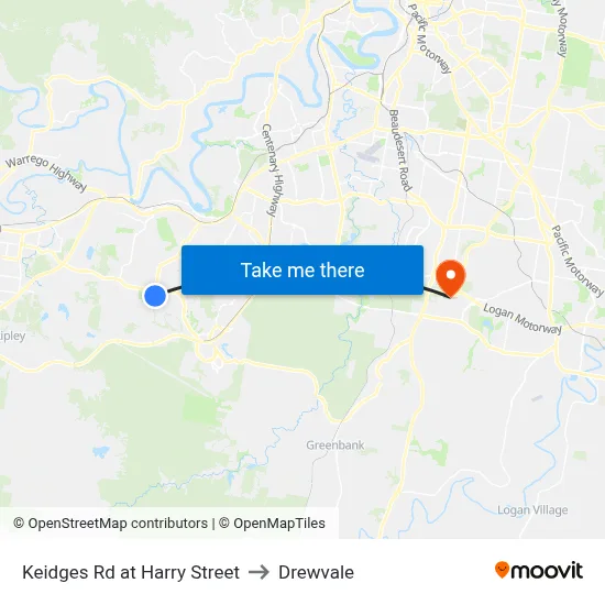 Keidges Rd at Harry Street to Drewvale map