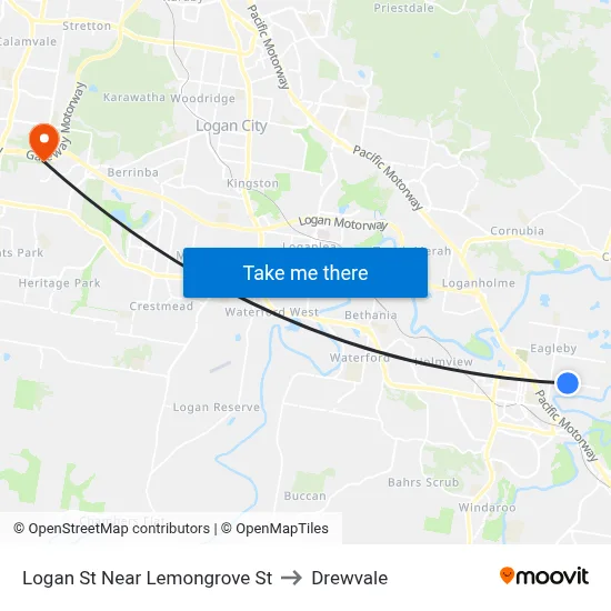Logan St Near Lemongrove St to Drewvale map
