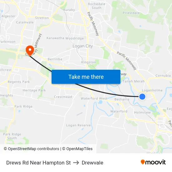 Drews Rd Near Hampton St to Drewvale map