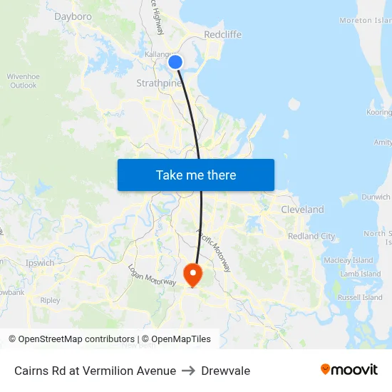Cairns Rd at Vermilion Avenue to Drewvale map