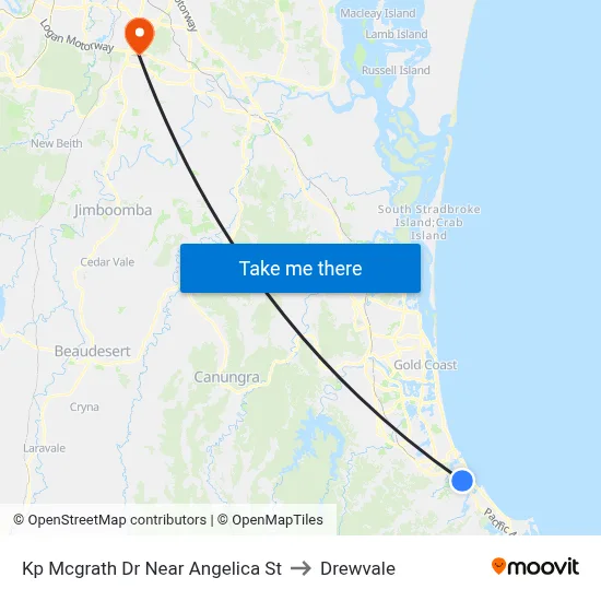 Kp Mcgrath Dr Near Angelica St to Drewvale map