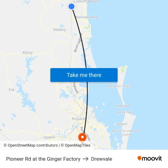 Pioneer Rd at the Ginger Factory to Drewvale map