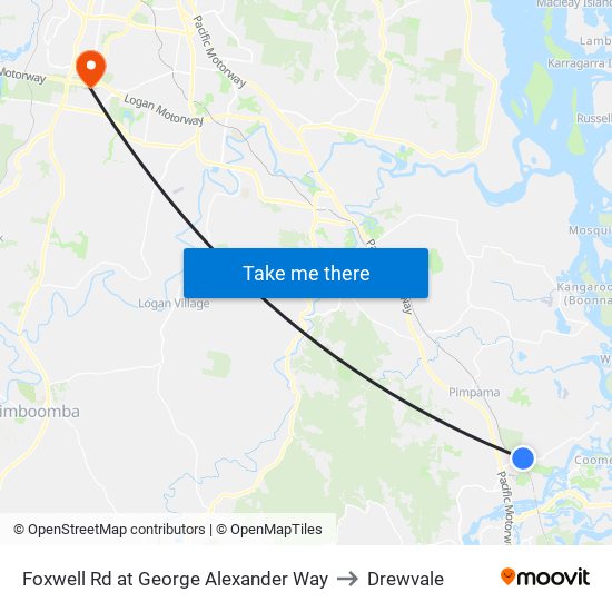 Foxwell Rd at George Alexander Way to Drewvale map