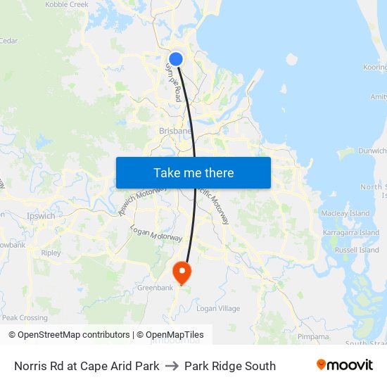 Norris Rd at Cape Arid Park to Park Ridge South map