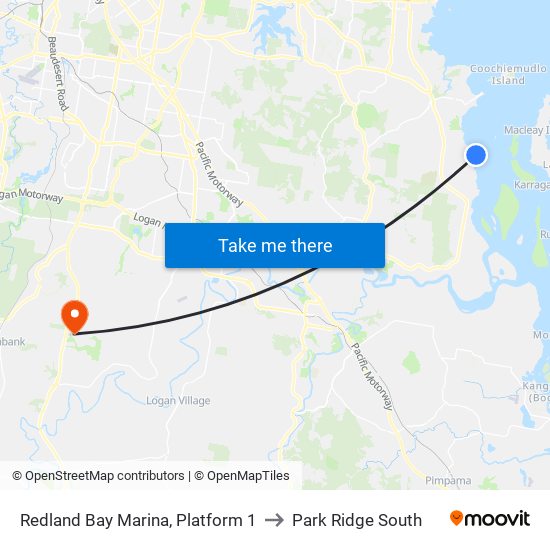 Redland Bay Marina, Platform 1 to Park Ridge South map