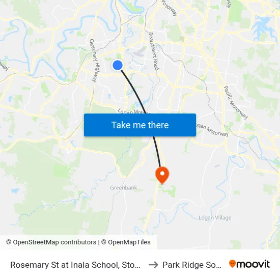 Rosemary St at Inala School, Stop 75 to Park Ridge South map