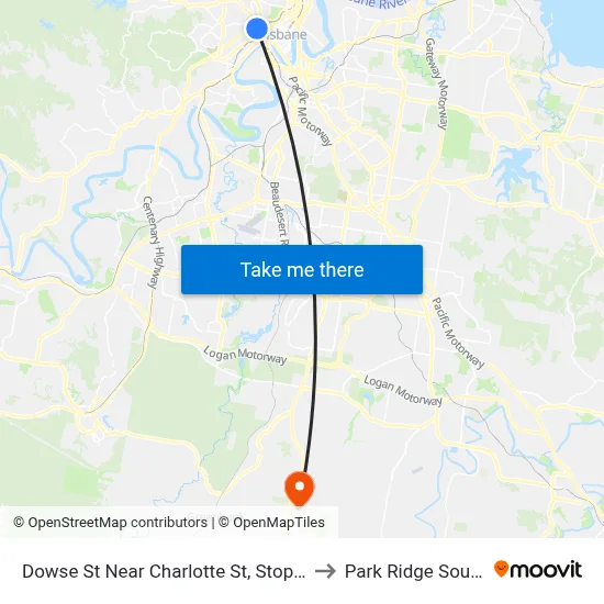 Dowse St Near Charlotte St, Stop 5 to Park Ridge South map