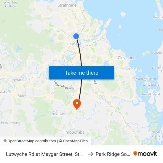 Lutwyche Rd at Maygar Street, Stop 17 to Park Ridge South map