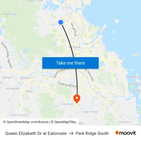 Queen Elizabeth Dr at Eatonvale to Park Ridge South map