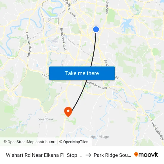 Wishart Rd Near Elkana Pl, Stop 76 to Park Ridge South map