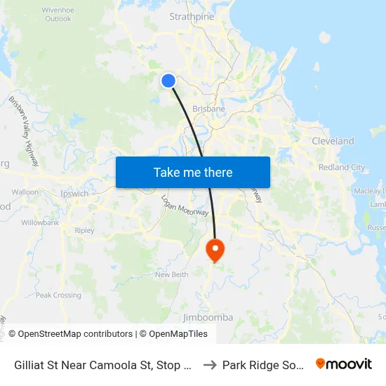Gilliat St Near Camoola St, Stop 36b to Park Ridge South map
