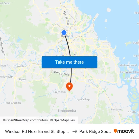 Windsor Rd Near Errard St, Stop 12 to Park Ridge South map