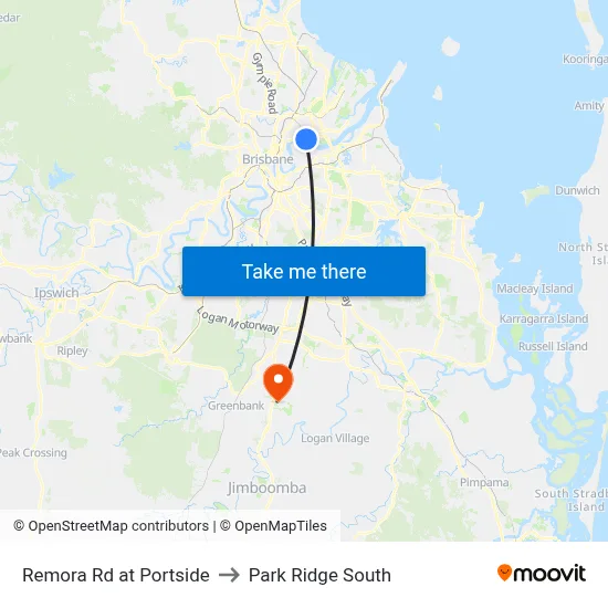 Remora Rd at Portside to Park Ridge South map