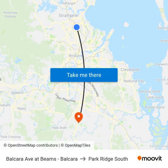 Balcara Ave at Beams - Balcara to Park Ridge South map