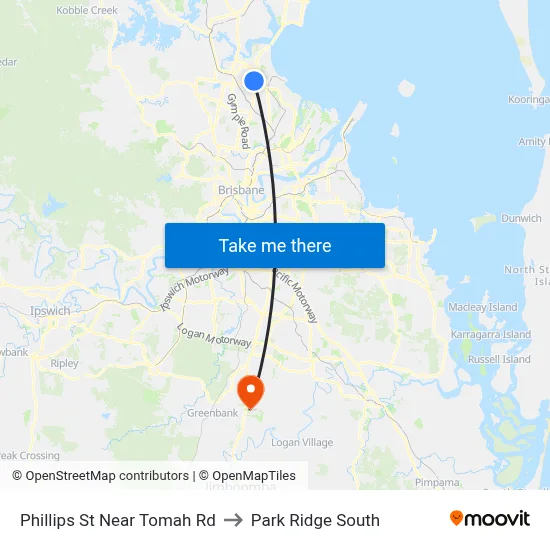 Phillips St Near Tomah Rd to Park Ridge South map