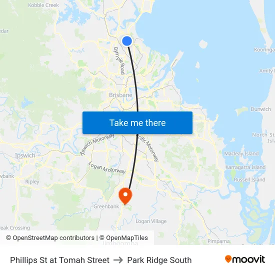 Phillips St at Tomah Street to Park Ridge South map