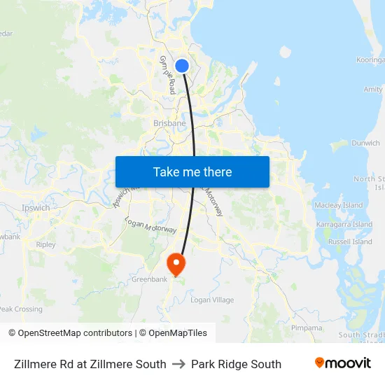Zillmere Rd at Zillmere South to Park Ridge South map
