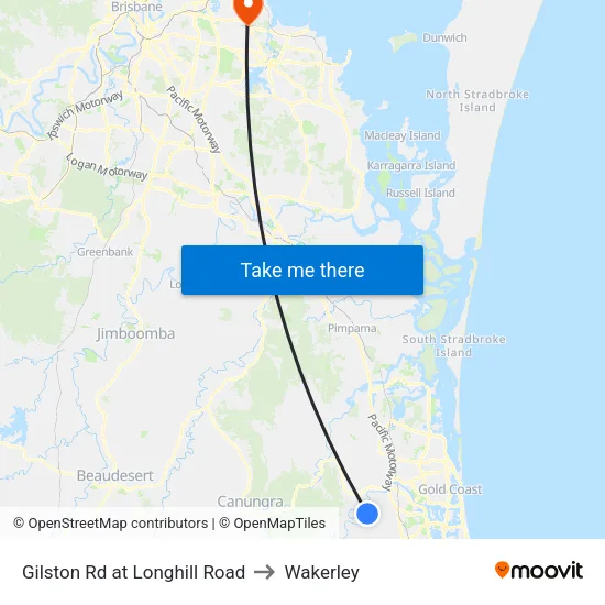 Gilston Rd at Longhill Road to Wakerley map