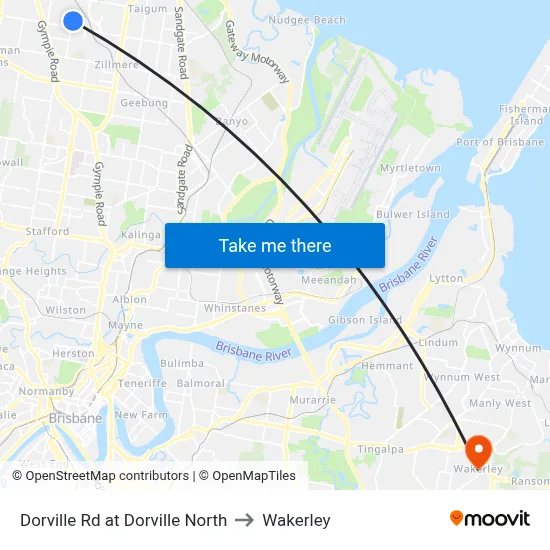 Dorville Rd at Dorville North to Wakerley map