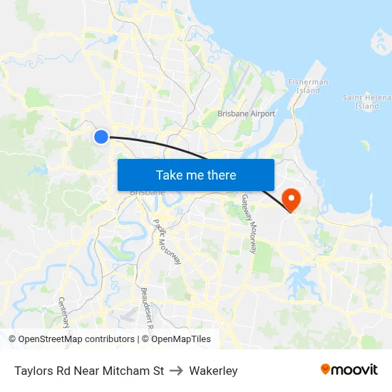 Taylors Rd Near Mitcham St to Wakerley map