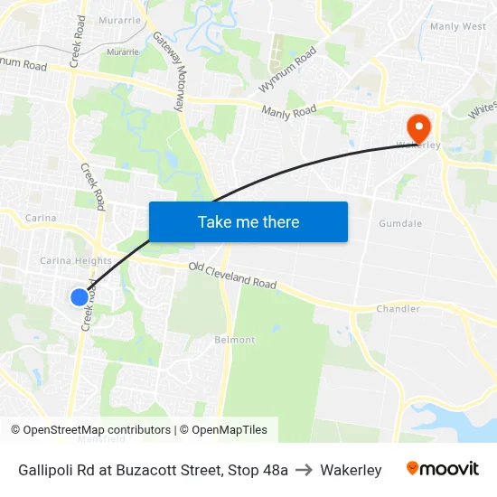 Gallipoli Rd at Buzacott Street, Stop 48a to Wakerley map