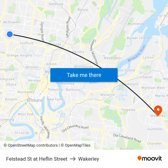 Felstead St at Heflin Street to Wakerley map