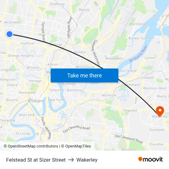 Felstead St at Sizer Street to Wakerley map