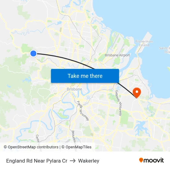 England Rd Near Pylara Cr to Wakerley map
