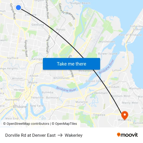 Dorville Rd at Denver East to Wakerley map