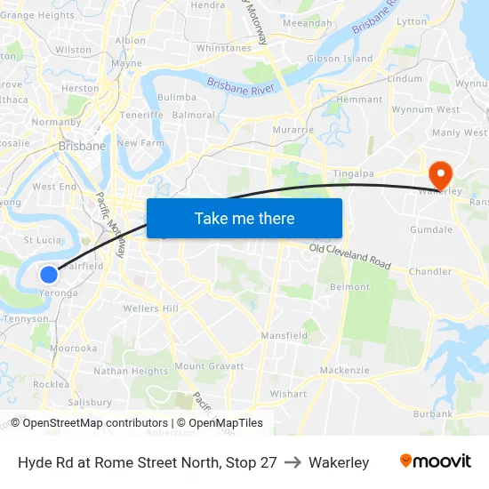 Hyde Rd at Rome Street North, Stop 27 to Wakerley map