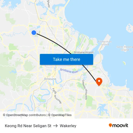 Keong Rd Near Seligan St to Wakerley map