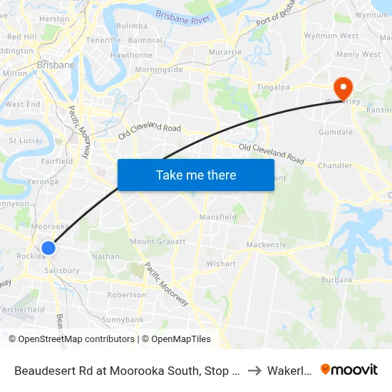 Beaudesert Rd at Moorooka South, Stop 38 to Wakerley map
