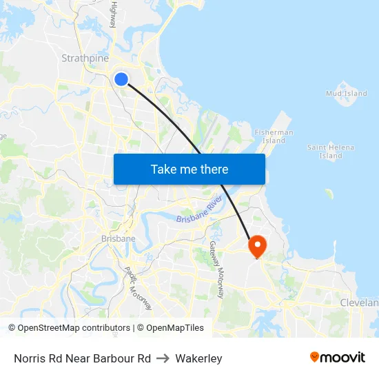 Norris Rd Near Barbour Rd to Wakerley map