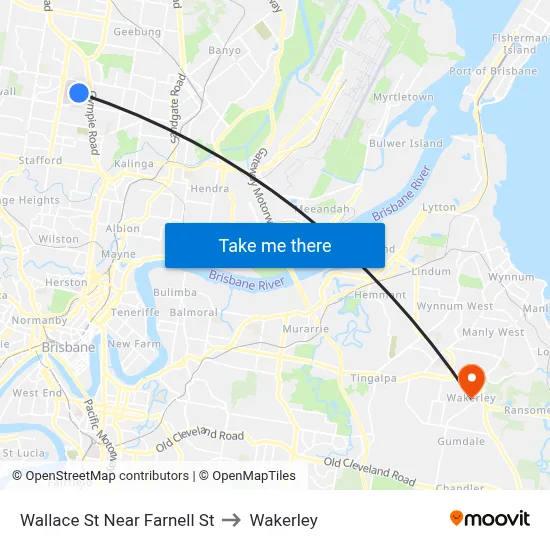 Wallace St Near Farnell St to Wakerley map