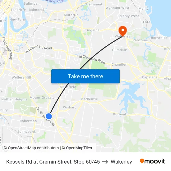 Kessels Rd at Cremin Street, Stop 60/45 to Wakerley map