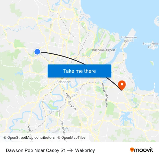 Dawson Pde Near Casey St to Wakerley map