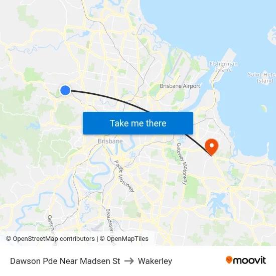 Dawson Pde Near Madsen St to Wakerley map