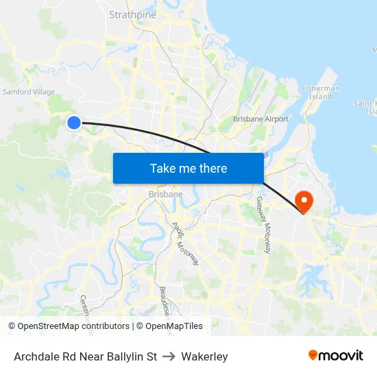 Archdale Rd Near Ballylin St to Wakerley map