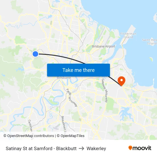 Satinay St at Samford - Blackbutt to Wakerley map