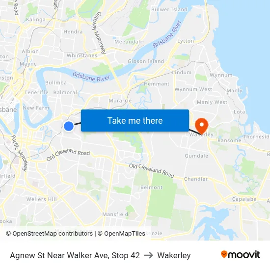 Agnew St Near Walker Ave, Stop 42 to Wakerley map