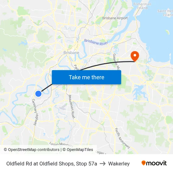 Oldfield Rd at Oldfield Shops, Stop 57a to Wakerley map