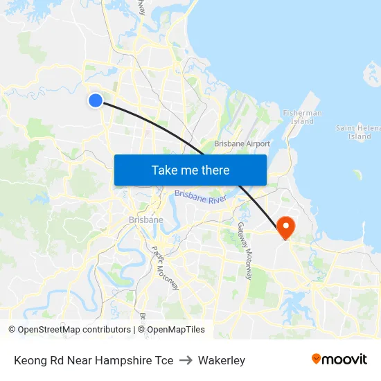 Keong Rd Near Hampshire Tce to Wakerley map