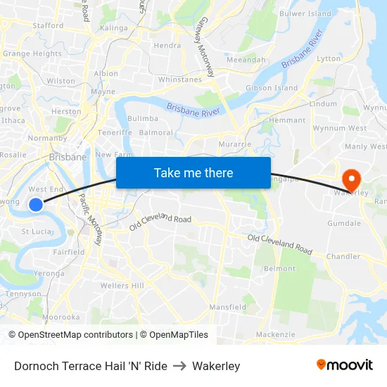 Dornoch Terrace Hail 'N' Ride to Wakerley map
