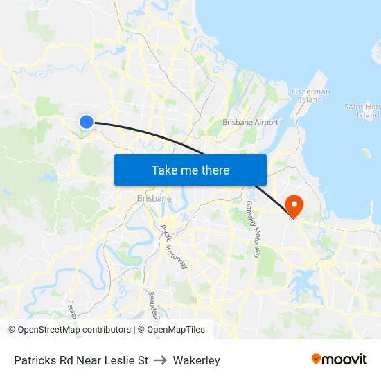 Patricks Rd Near Leslie St to Wakerley map