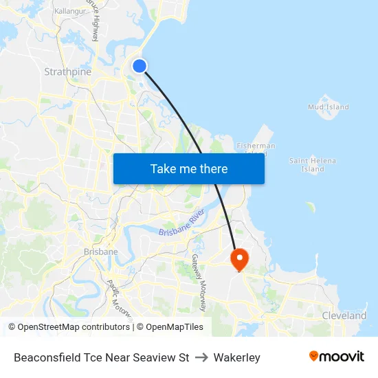 Beaconsfield Tce Near Seaview St to Wakerley map