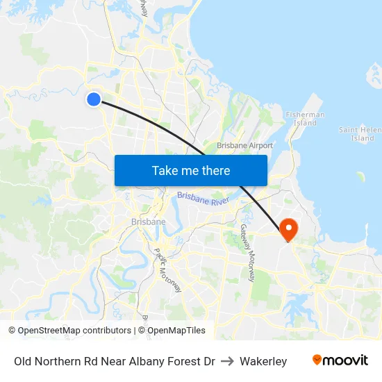 Old Northern Rd Near Albany Forest Dr to Wakerley map