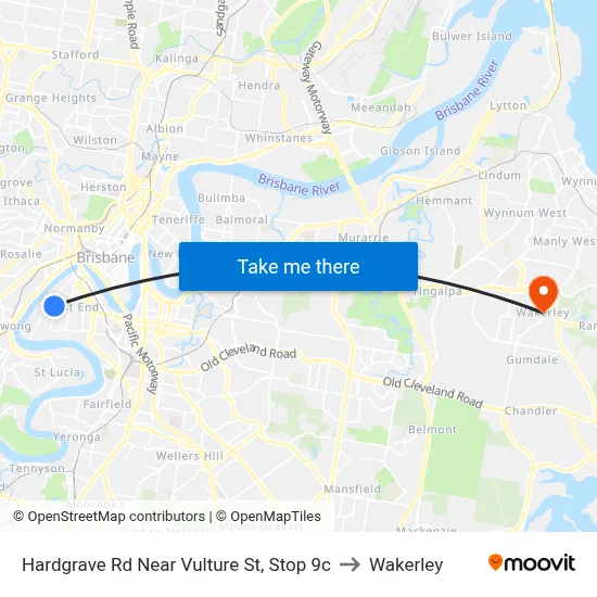 Hardgrave Rd Near Vulture St, Stop 9c to Wakerley map